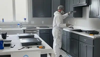 Cabinet painting in Clearwater, FL for durable, moisture-resistant kitchen finishes