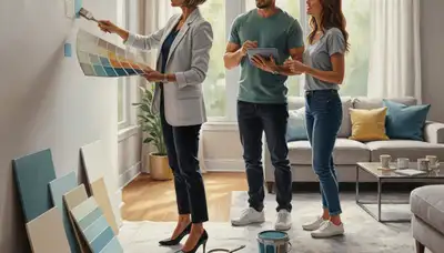 Clearwater, FL painters offering color consultation for coastal home paint selection
