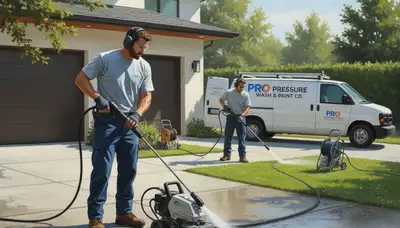 Concrete pressure cleaning service in Clearwater, FL for driveways and patios with algae and grime removal