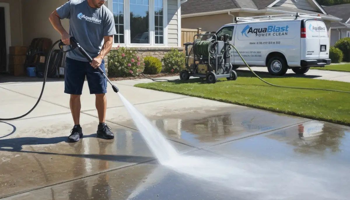 Concrete pressure cleaning in Clearwater, FL for driveways and patios in coastal conditions