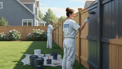 Fence painting service in Clearwater, FL with durable coating for humid, sunny, salt-air conditions