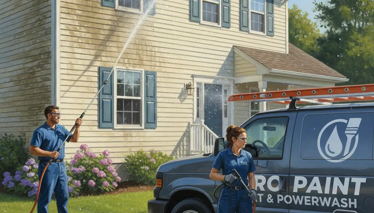 Vinyl siding pressure cleaning for Clearwater, FL homes with mildew and salt air buildup
