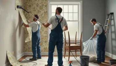 Wallpaper removal service in Clearwater, FL for protected walls and tough adhesive cleanup